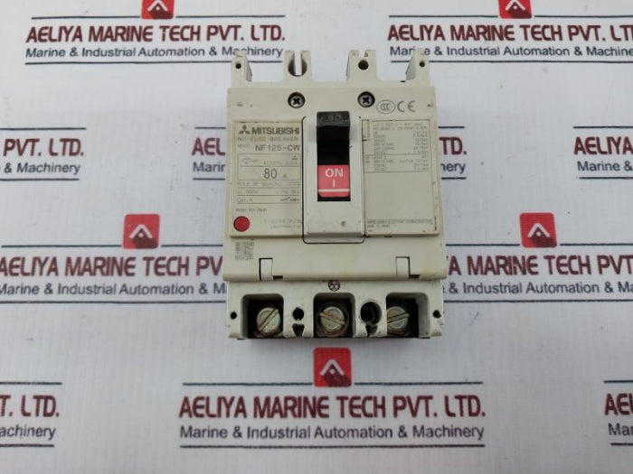 Mitsubishi Electric Nf 125-cw No-fuse Breaker 3 Pole 50/60Hz 600V 8 Kv
