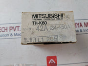 Mitsubishi Electric Th-k60 Thermal Overload Relay 42A