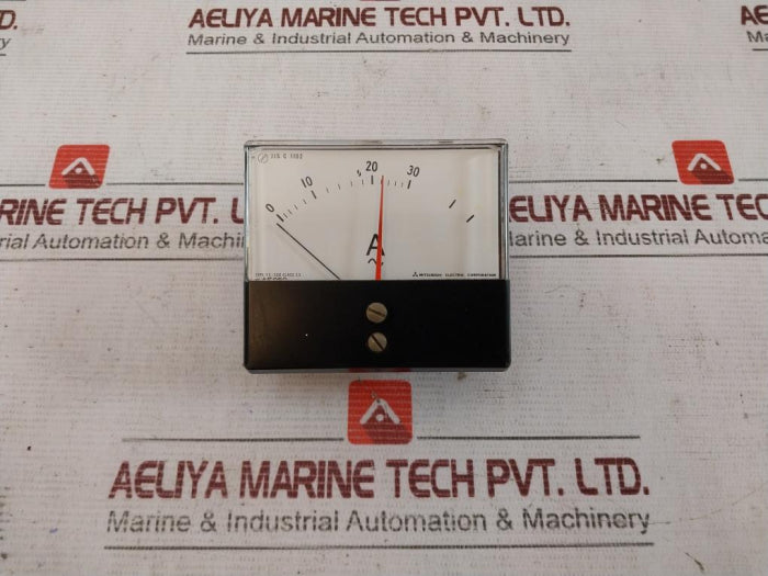 Mitsubishi Electric Ys-208 Panel Meter Ae050 Hd, Jis C 1102 0-30/90 A Class 2.5