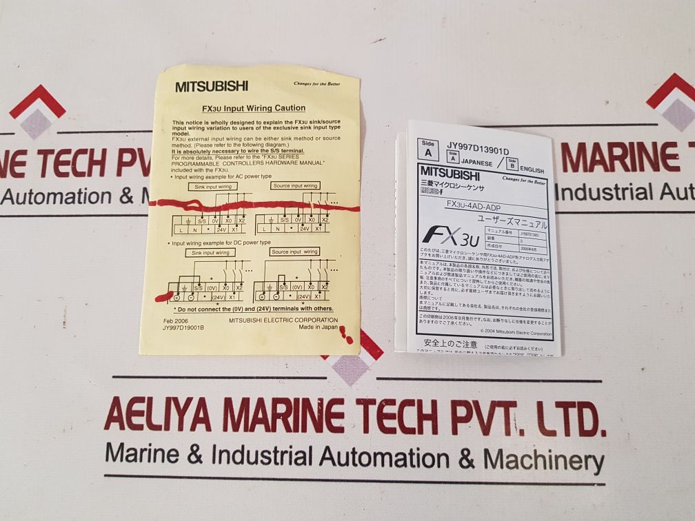 Mitsubishi Fx3U-4Da-adp Programmable Controller