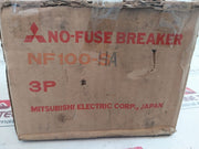 Mitsubishi Nf100-ha No-fuse Circuit Breaker 20 Amp 600V Ac 3 Pole