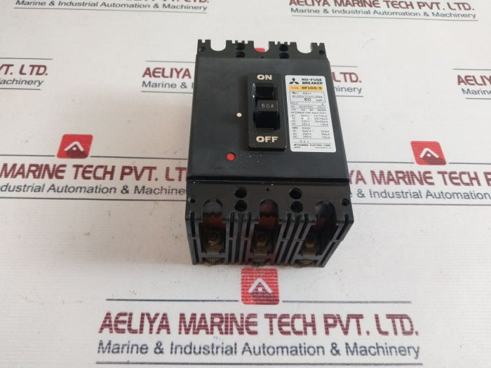 Mitsubishi Nf100-s No-fuse Breaker 600V Dc 250V