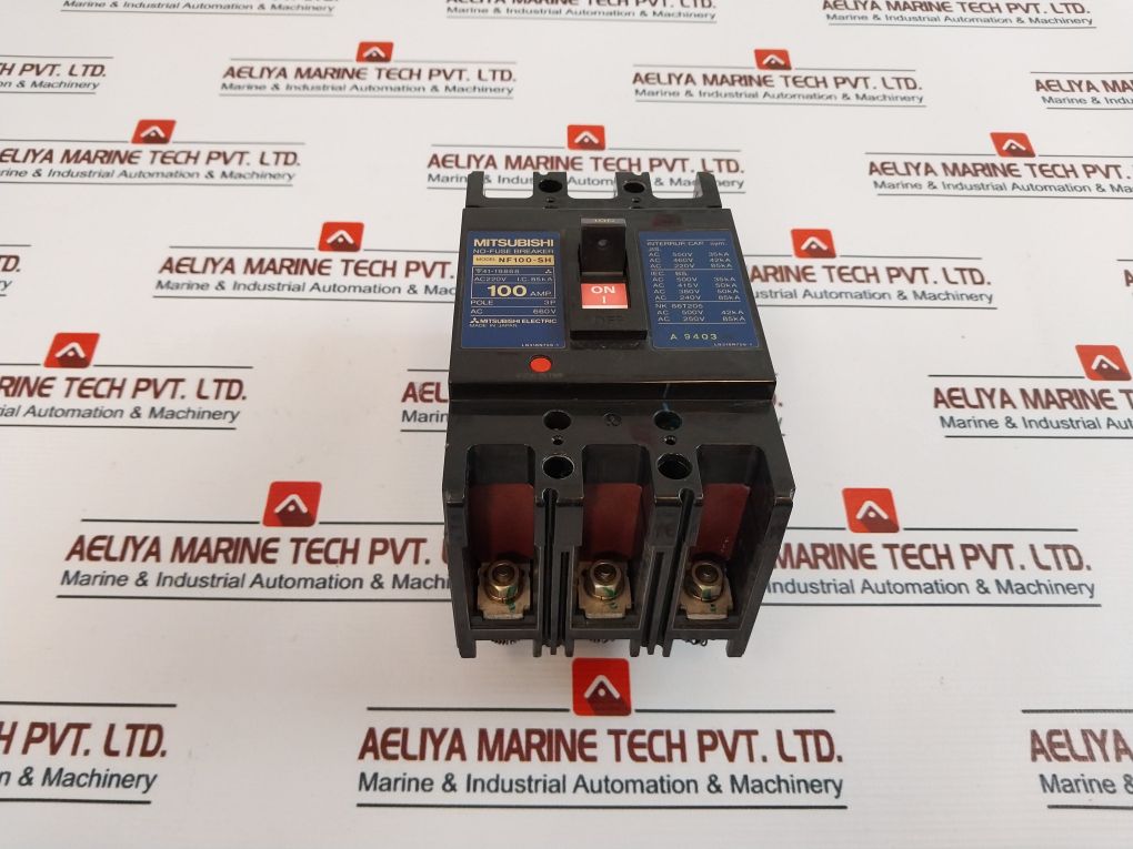 Mitsubishi Nf100-sh No-fuse Breaker 100A 3-pole 660V Ac