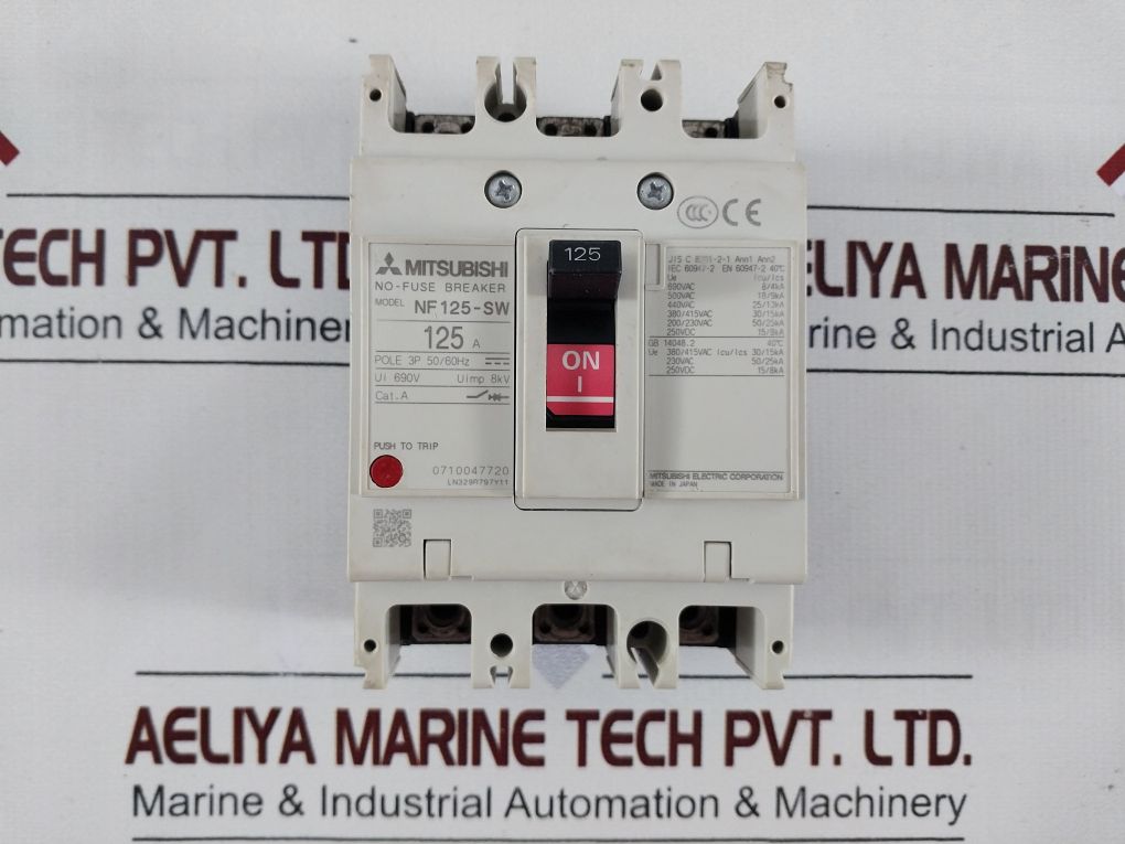 Mitsubishi Nf125-sw 3-pole Circuit Breaker 125A