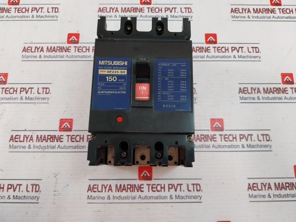 Mitsubishi Nf225-sh No-fuse Breaker 150 Amp 660V