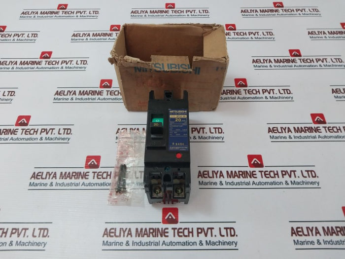 Mitsubishi Nf50-ss 2 Pole No-fuse Circuit Breaker 20A Dc250V