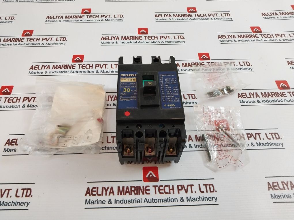 Mitsubishi Nf60-sh No-fuse Breaker 220V 30A 3-pole