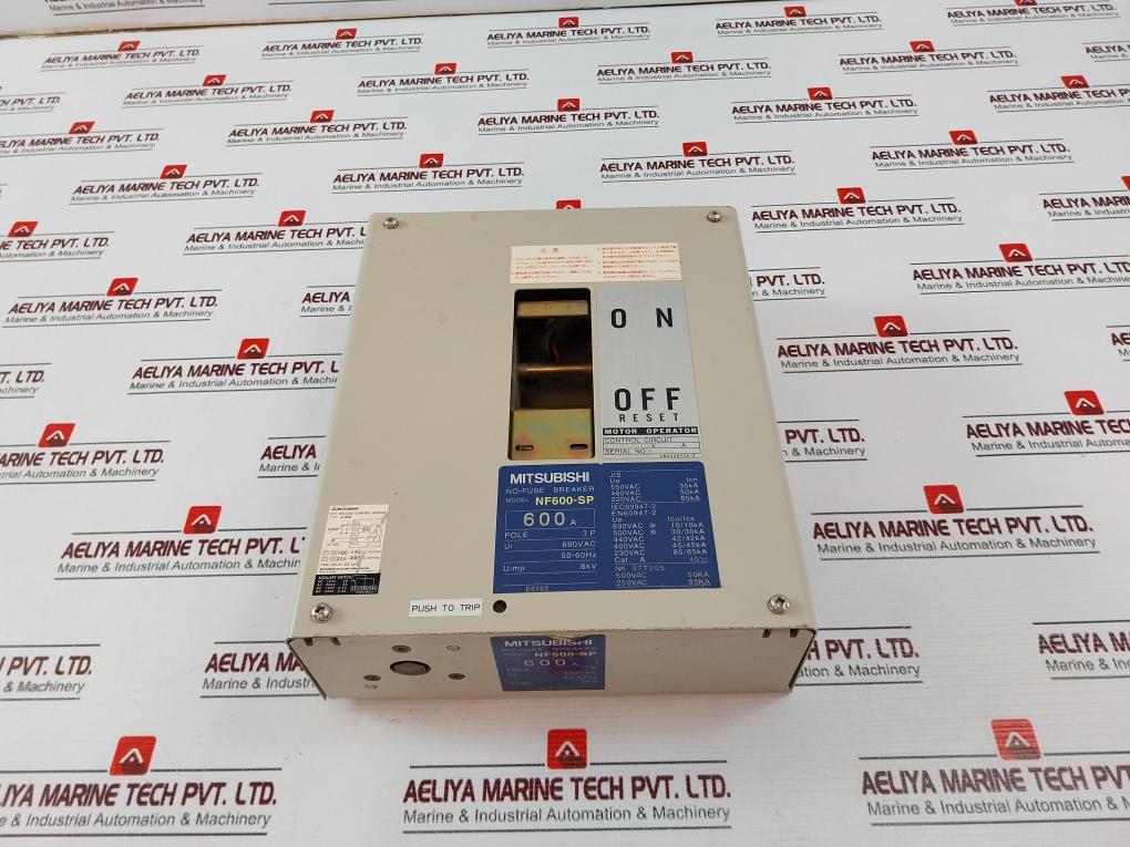 Mitsubishi Nf600-sp No-fuse Breaker 3 Pole 600A (Not Working)