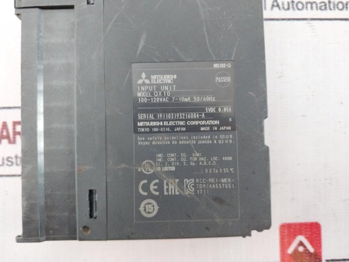 Mitsubishi Melsec-q Qx10 Plc I/O Module For Use With Series 100Vac 7Ma ...
