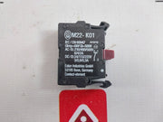 Lot of 2X Moeller M22-K01 Contact Block 10A 600VAC