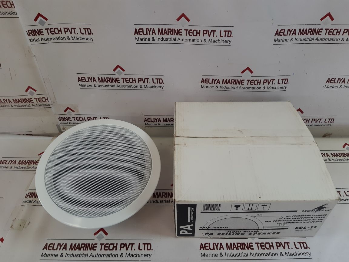 Monacor Edl-11 Flush Mount Pa Ceiling Speaker 10W/1 Kohm