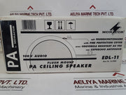 Monacor Edl-11 Flush Mount Pa Ceiling Speaker 10W/1 Kohm