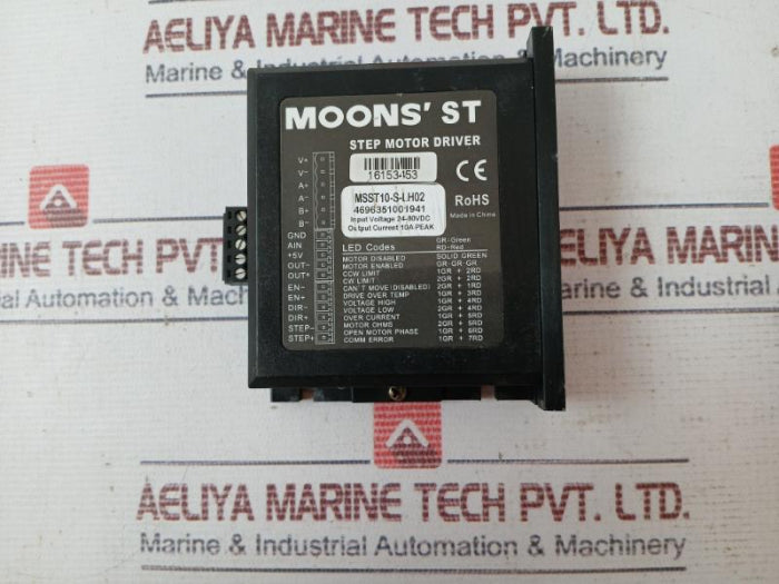 Moons Msst10-s-lh02 Step Motor Driver 4696351001941 24-80 Vdc 16153453