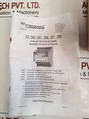 Motrona Dz260 Speed Monitor