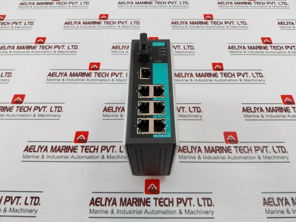 Moxa Eds-308-m-sc Ethernet Switch 3093000000041 24Vdc