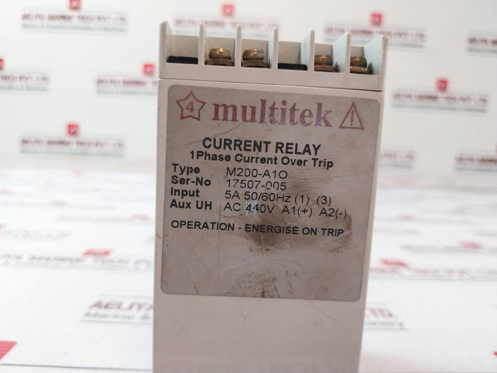 Multitek Relay Multitek M200-a1O Current Relay 5A 50/60Hz Ac440V – Aeliya Marine