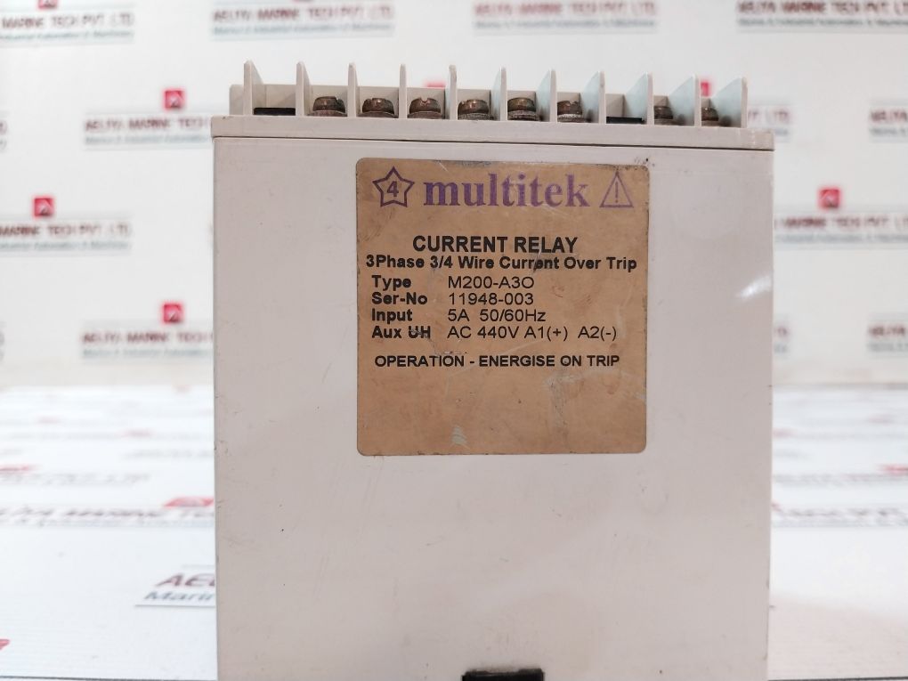 Multitek Relay Multitek M200-a3O 3 Phase Current Relay 5A 50/60Hz Ac440V – Aeliya Marine