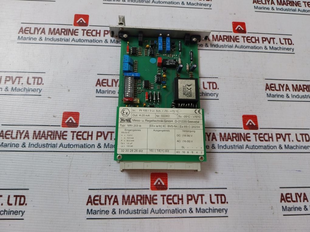 Mutec Mri 203 Ib Printed Circuit Board 4-20 Ma