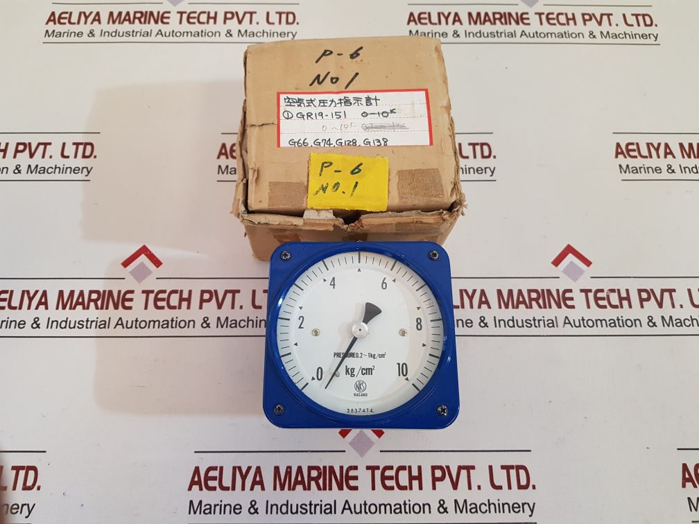 Nagano 3837414 Pressure Gauge 0-10 Kg/Cm2