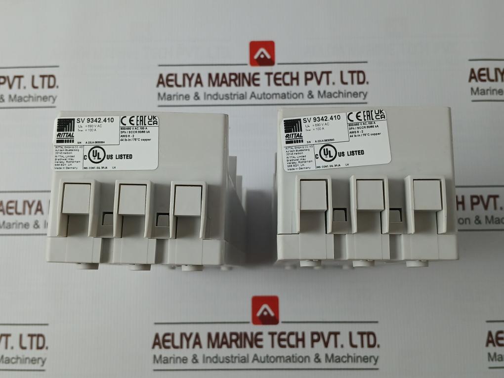 Rittal Sv 9342.410 3 Phase Circuit Breaker Component Adaptor 600/480 V Ac 100 A