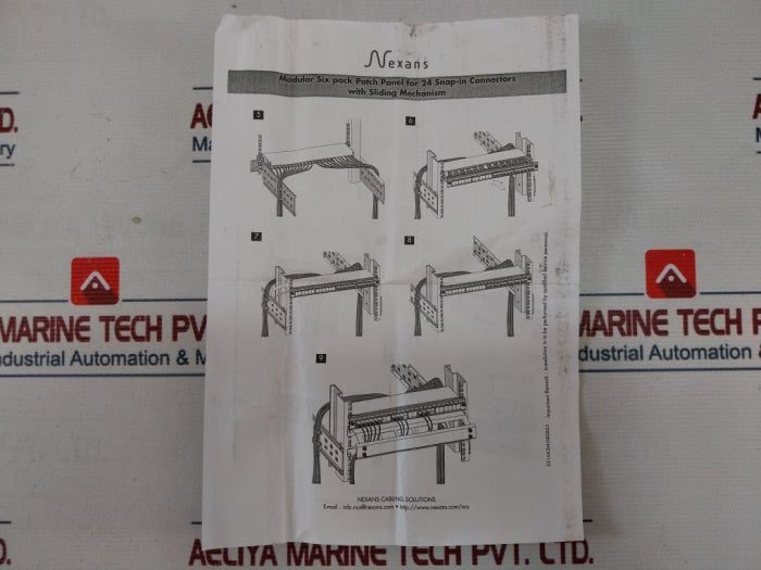 Nexans N-521.663 Modular Six Pack Patch Panel – Aeliya Marine