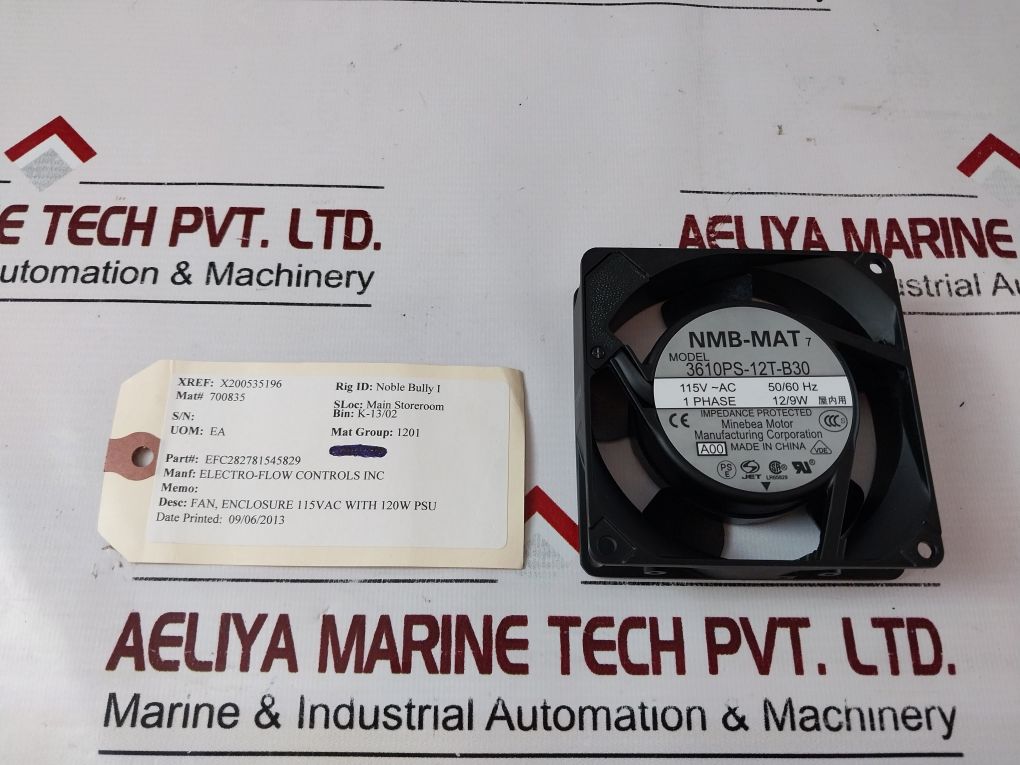 Nmb-mat 3610Ps-12T-b30-a00 Enclosure Cooling Fan