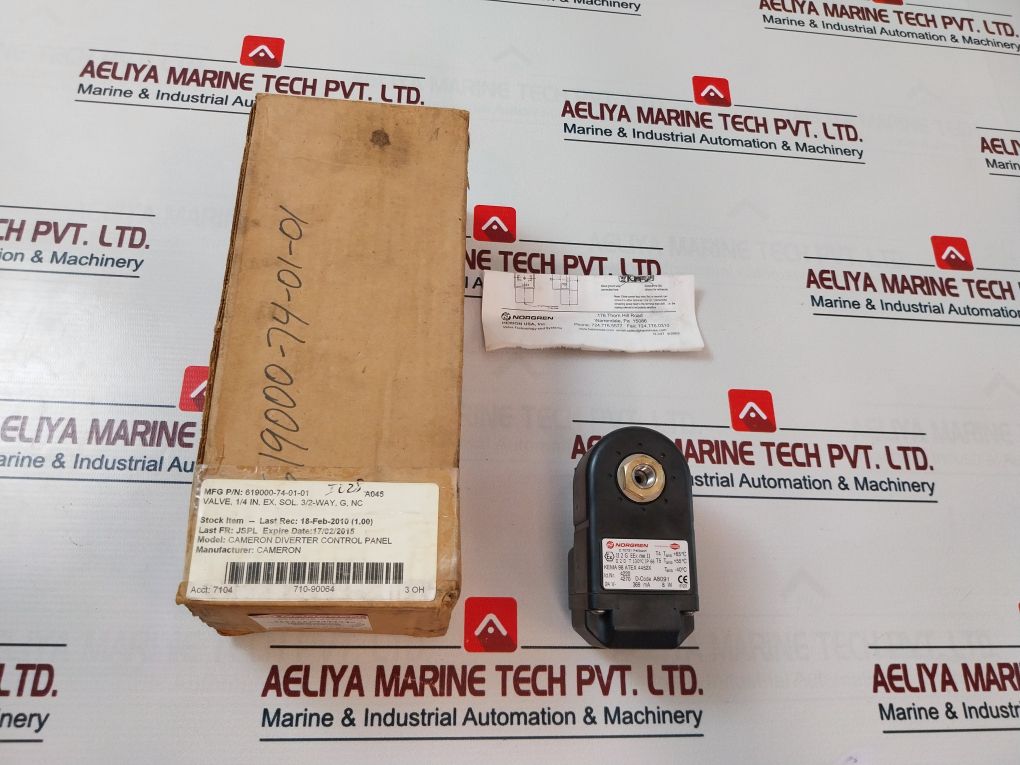 Norgren 9600210-4220-d Solenoid Valve Kema 98 Atex 4452X