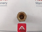 Lot of 9x Norika En1254-2 Brass Flareless Unions-15 Mm