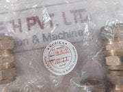 Lot of 9x Norika En1254-2 Brass Flareless Unions-15 Mm