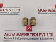 Lot of 9x Norika En1254-2 Brass Flareless Unions-15 Mm