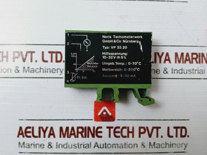 Noris Tachometerwerk Vp 33.20 Transducer 10-32V  4-20Ma