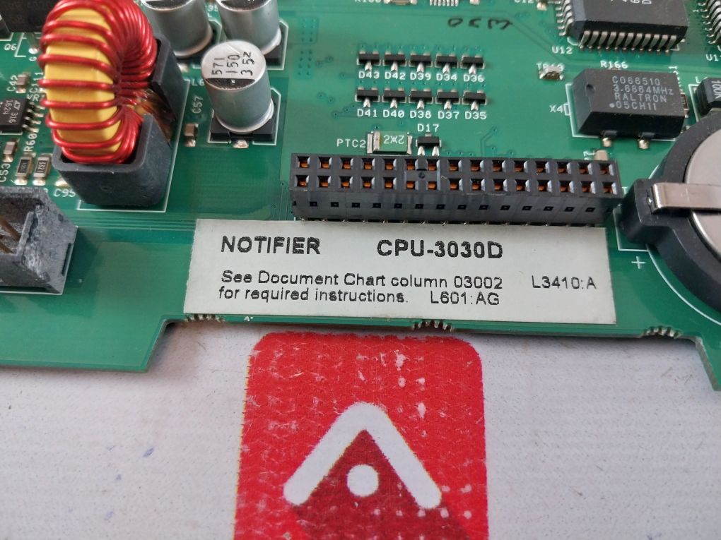 Notifier Cpu Notifier Cpu-3030D Module-fire Alarm Control Unitboard – Aeliya Marine