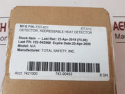 Notifier Fst-851 Addressable Heat Detector