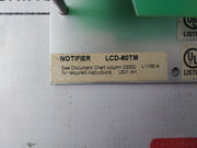 Notifier Lcd-80Tm Fire Alarm Annunciator