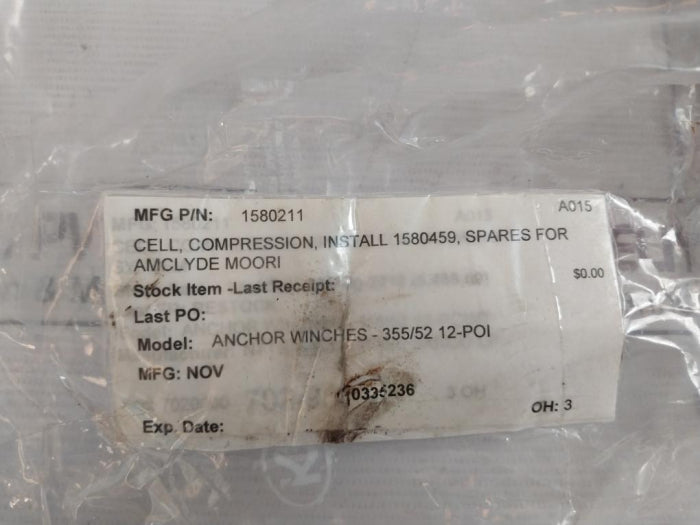 Nov Cc-475K-e9301-01 Compression Load Cell Anchor Winches- 355/52 12-poi 1580211