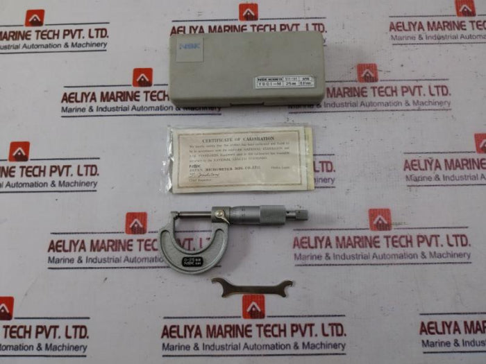 Nsk Yd01-m Outside Micrometer 0-25Mm, Il0565