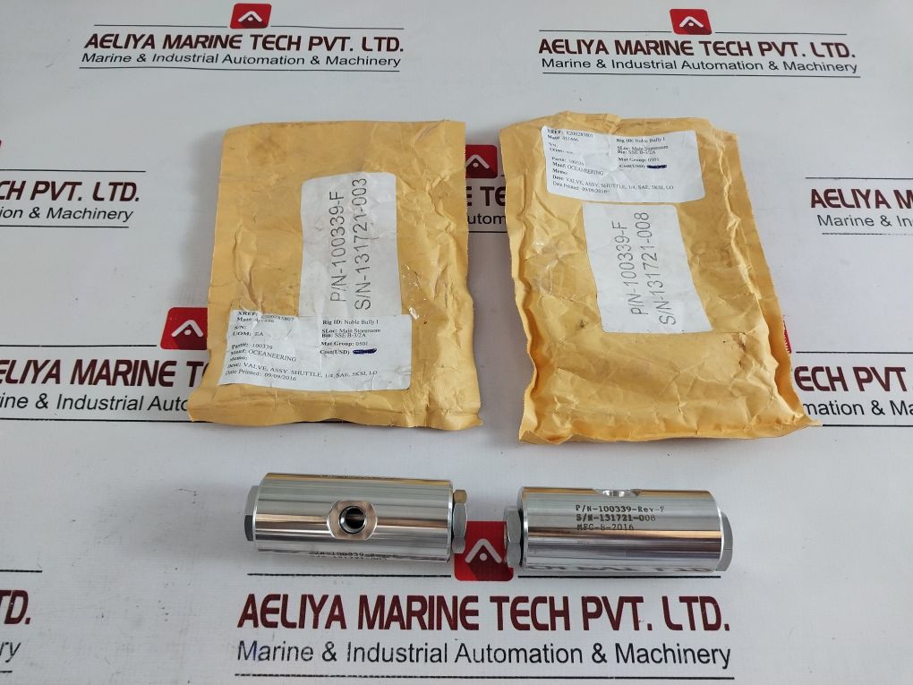 Oceaneering 100339-rev-f Assy.Shuttle Valve