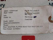 Oceaneering 100527 Flange Head Adapter 100527-aa