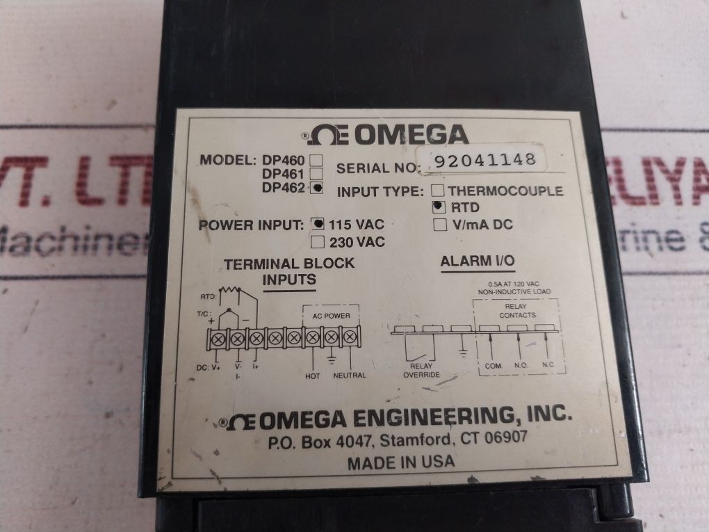 Omega Dp462 Digital Panel Thermometer – Aeliya Marine