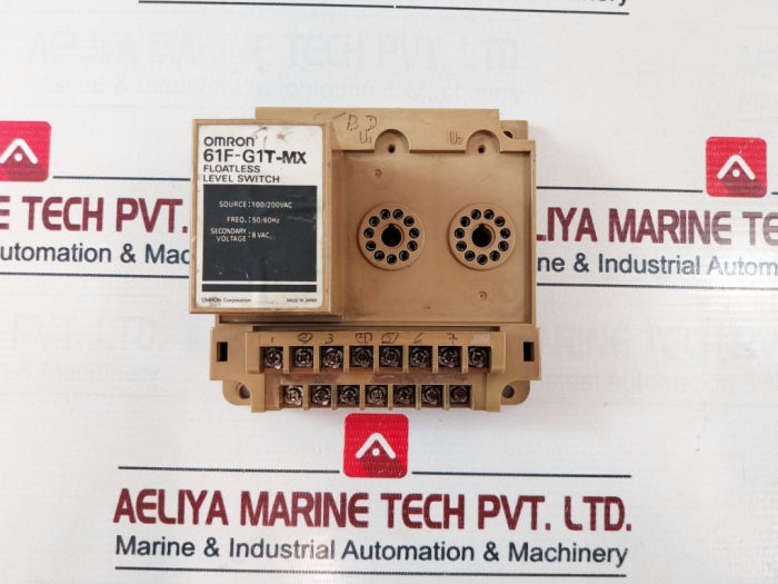 Omron 61F-g1T-mx Floatless Level Switch 100/200Vac (Used)