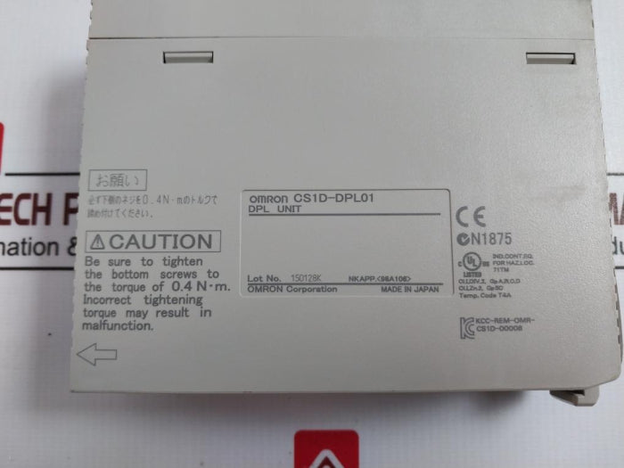 Dpl Module Omron Cs1d-dpl01 Duplex Dpl Unit Plc Module Ro T4a 2115k – Aeliya Marine