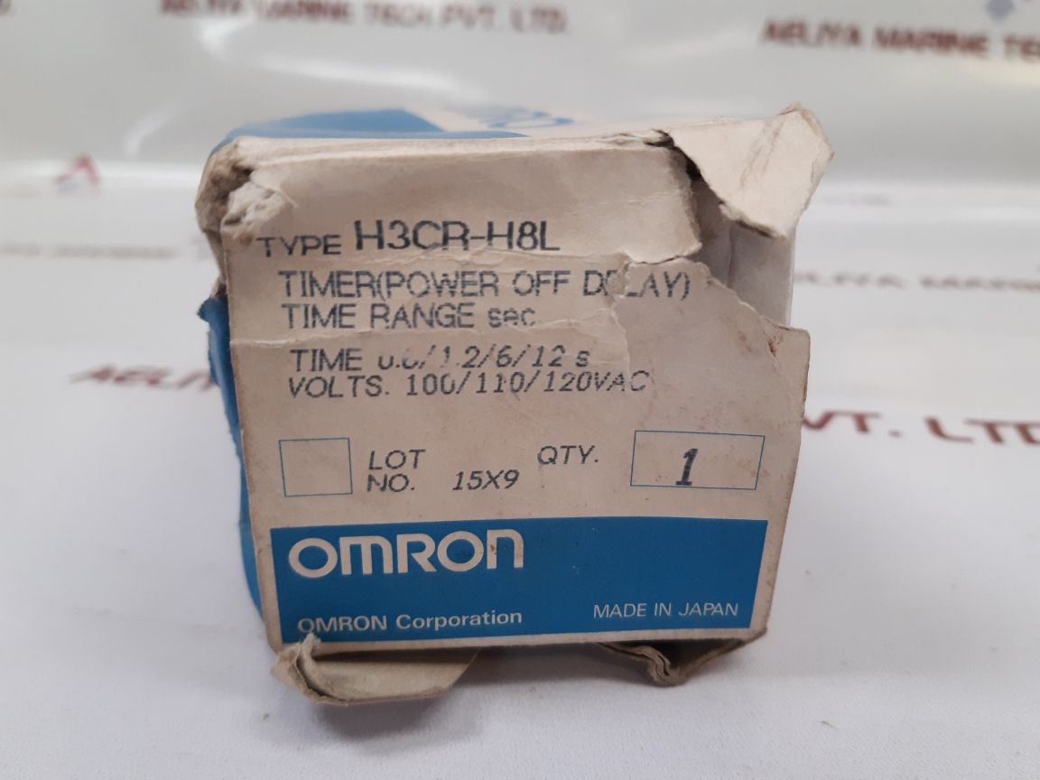 Omron H3Cr-h8L Timer Power Off Delay 0.6 To 12 Sec New