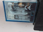 Omron Ly4Nj Power Relay With Socket 24Vdc