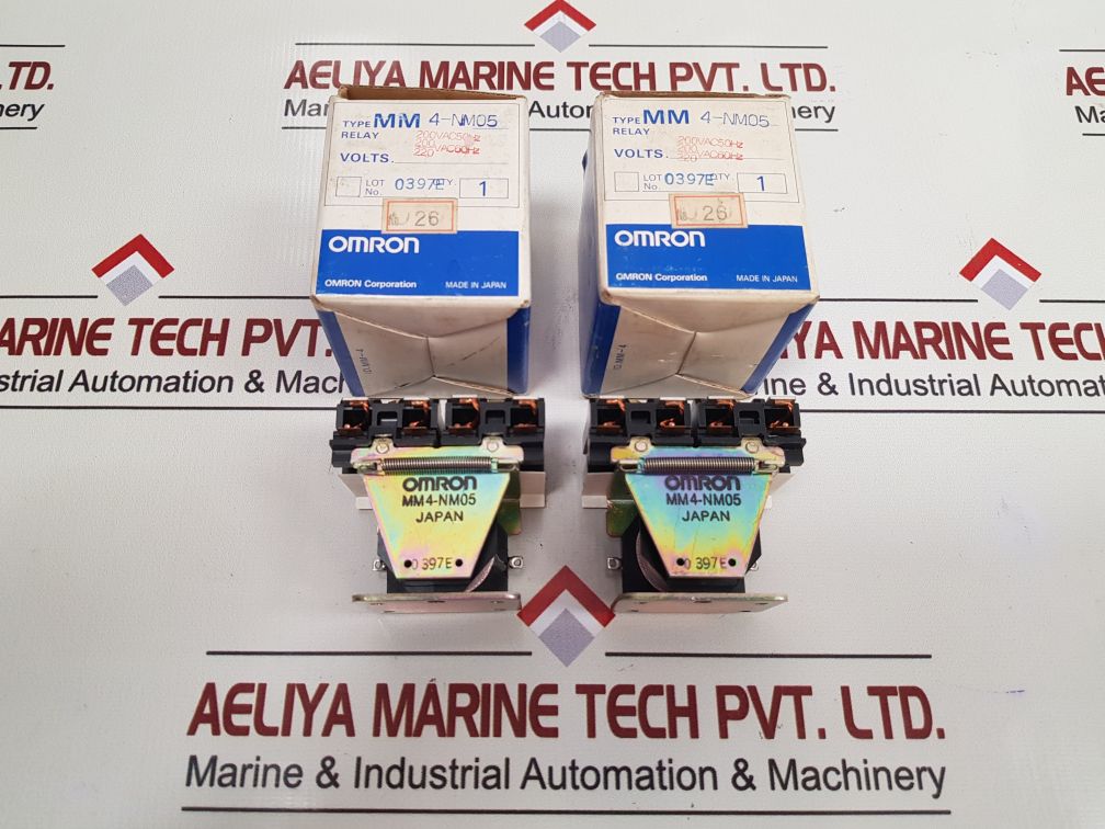 Omron Mm4-nm05 Power Relay 200Vac 50Hz