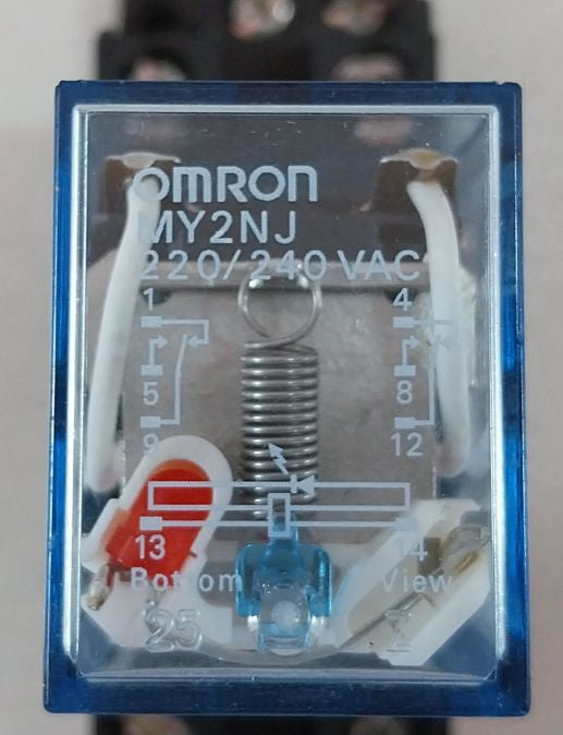 Omron My2Nj Coil Power Relay With 0518C Socket 220/240Vac – Aeliya Marine