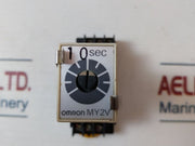 Omron My2V Timer Relay With 25Y5Yt Base 5A 250V 10 Sec