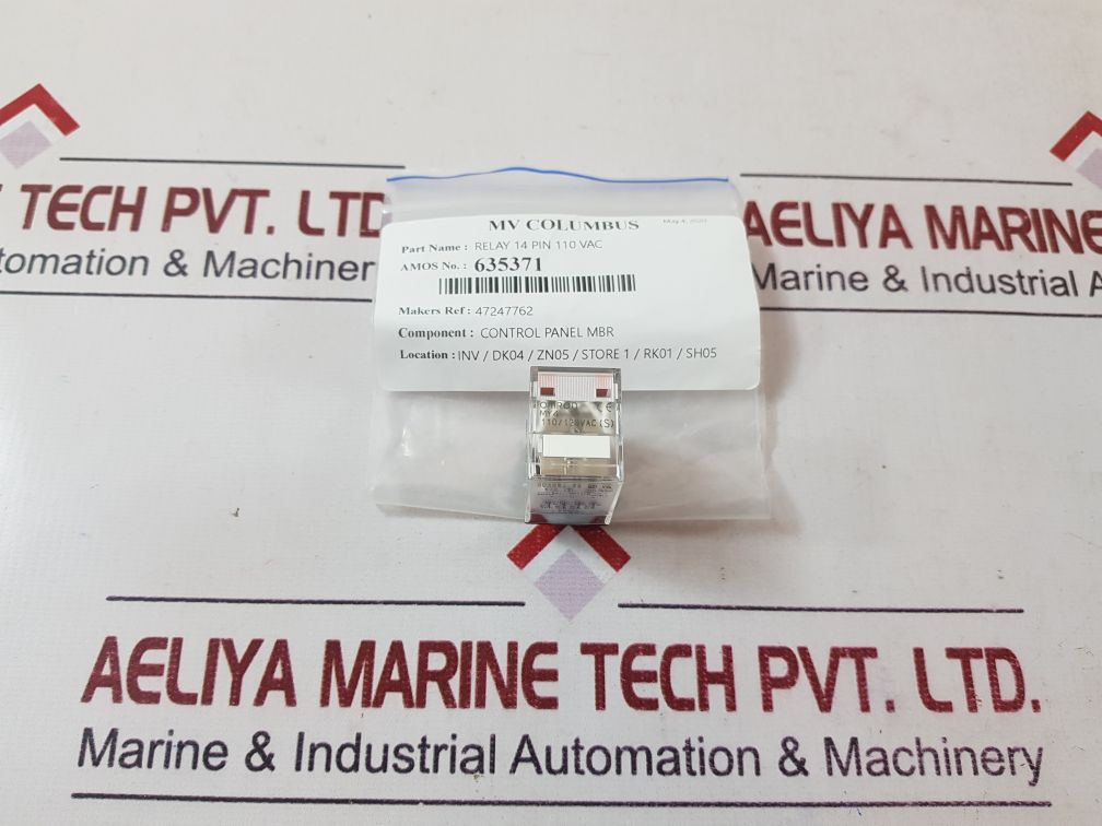 Omron my4 relay 110/120vac (s)