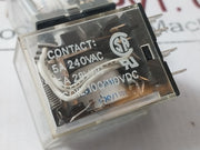 Lot Of 2X Omron My4I2N Relay 100/110Vdc