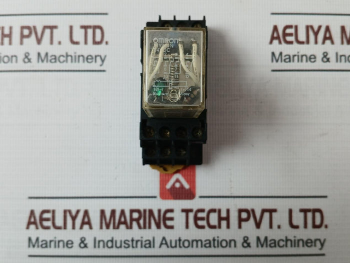 Omron My4I4N Power Relay W/ Socket Pyf14A-e 5A 240Vac 24V Dc