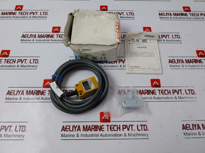 Omron Tl-n5Me1 Rectangular Standard Proximity Sensor W/ 2 Meter Cable 10 To 30Vdc